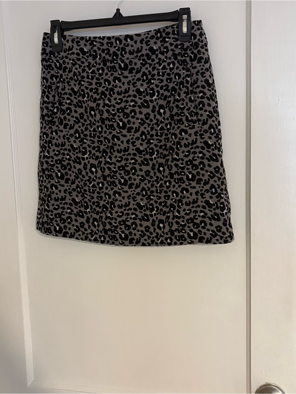 Loft Leopard Print Mini Skirt